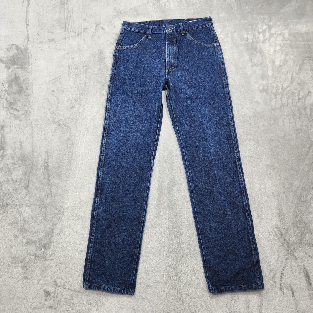 Rustler Jeans Mens 34X36 Blue Regular Fit Straight Leg Heavy Weight Denim Work‎